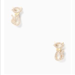 Kate Spade ‘Jazz things up’ cat stud earrings